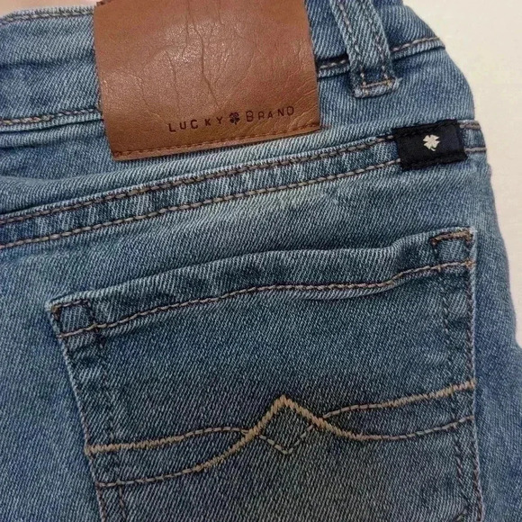 Lucky Brand Denim Shorts Girls rolled cuff Riley Short Adjustable Waist Size 7 - Picture 3 of 6